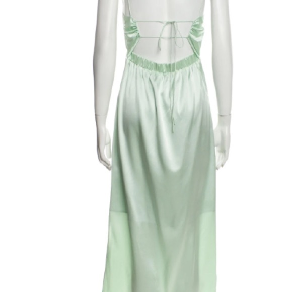 Helmut Lang Celery Green silk dress (XS, US2) - Picture 2 of 7